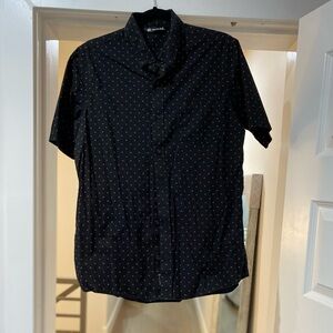 Travis Mathew Playa Regular Fit Print Short Sleeve Button-Down Shirt. Size M.